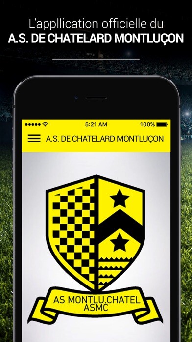 Emulate iPhone app A.S. DE CHATELARD MONTLUCON using MyAndroid