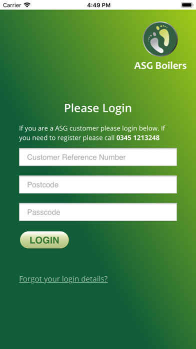 Emulate iPhone app A Shade Greener Boilers using MyAndroid