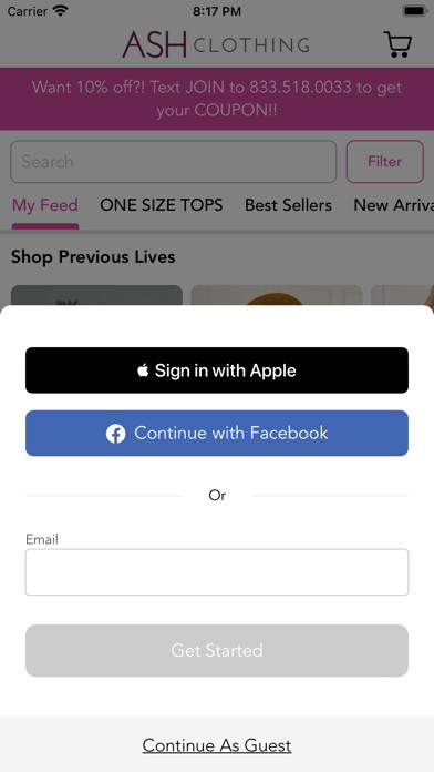 Emulate iPhone app Ash Clothing using MyAndroid Emulate iPhone app Ash Clothing using MyAndroid