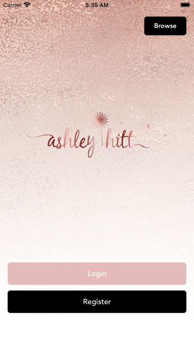 Emulate iPhone app Ashley Hitt Boutique using MyAndroid