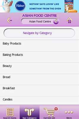 Emulate Android APK Asian Food Centre