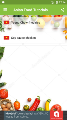 Emulate Android APK Asian Food Tutorials