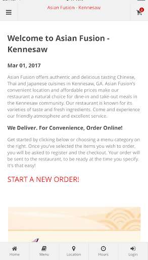 Run android online APK Asian Fusion - Kennesaw from MyAndroid or emulate Asian Fusion - Kennesaw using MyAndroid