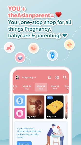 Emulate iPhone app Asianparent: Pregnancy + Baby using MyAndroid