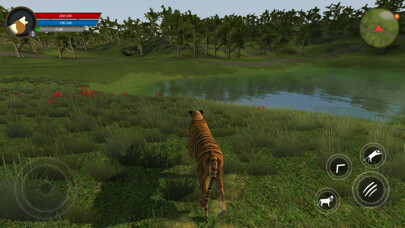 Emulate iPhone app Asian Tiger Survival Simulator using MyAndroid