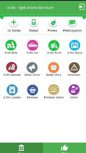 Run android online APK Asik J3k - Layanan Transportasi Online dan Kurir from MyAndroid or emulate Asik J3k - Layanan Transportasi Online dan Kurir using MyAndroid