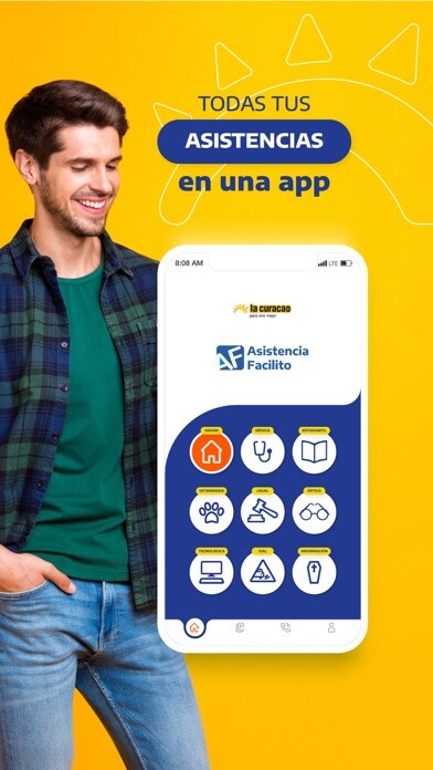 Emulate iPhone app Asistencia Facilito using MyAndroid