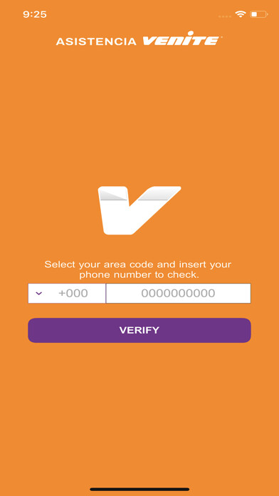 Emulate iPhone app Asistencia Venite using MyAndroid