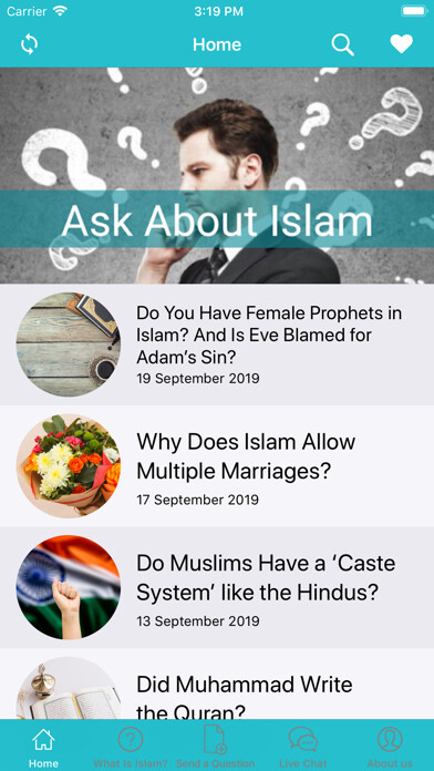Emulate iPhone app Ask About Islam using MyAndroid Emulate iPhone app Ask About Islam using MyAndroid