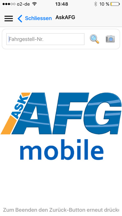 Emulate iPhone app AskAFG Mobile using MyAndroid