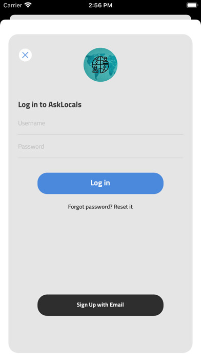 Emulate iPhone app AskLocals using MyAndroid