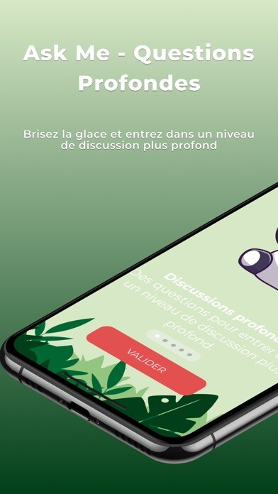 Emulate iPhone app Ask Me - Questions profondes using MyAndroid
