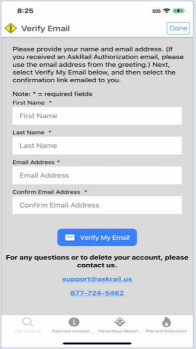 Emulate iPhone app AskRail using MyAndroid