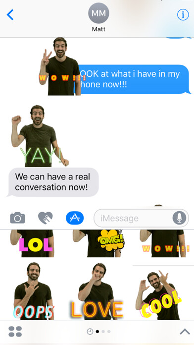 Emulate iPhone app ASL Stickers with Nyle using MyAndroid Emulate iPhone app ASL Stickers with Nyle using MyAndroid