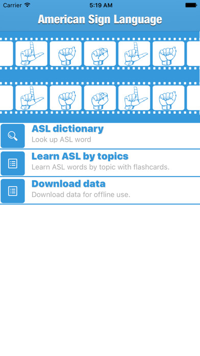 Emulate iPhone app ASL video dictionary using MyAndroid Emulate iPhone app ASL video dictionary using MyAndroid
