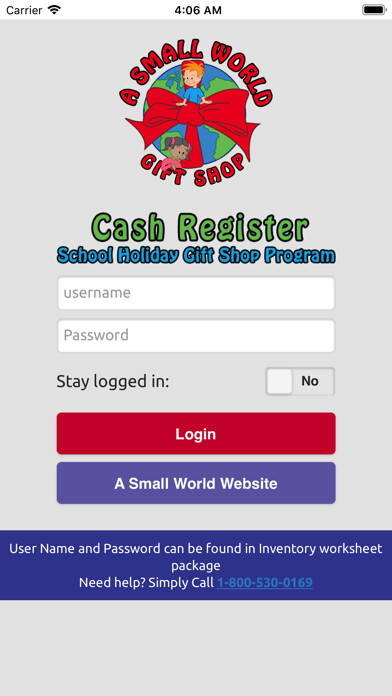 Emulate iPhone app A Small World Cash Register using MyAndroid