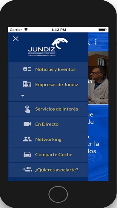 Emulate iPhone app Asociación Júndiz using MyAndroid Emulate iPhone app Asociación Júndiz using MyAndroid