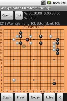 Emulate Android APK Aspect Sgf Reader
