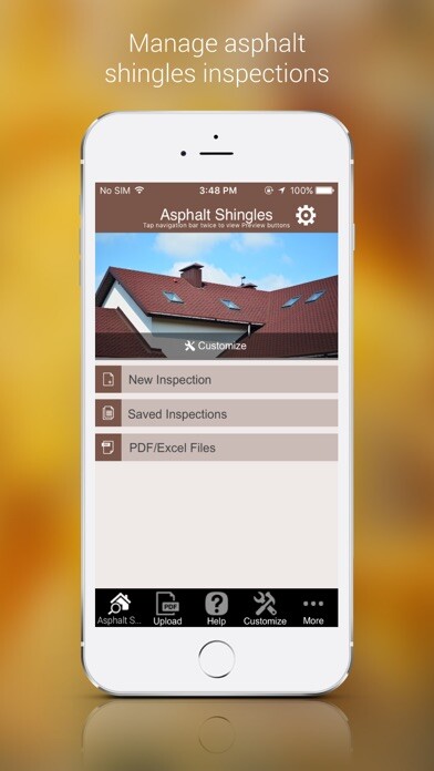 Emulate iPhone app Asphalt Shingles Inspection Ap using MyAndroid Emulate iPhone app Asphalt Shingles Inspection Ap using MyAndroid