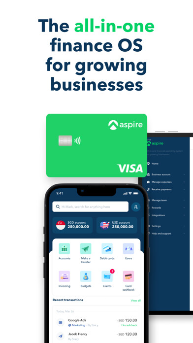 Emulate iPhone app Aspire Business Account & Card using MyAndroid Emulate iPhone app Aspire Business Account & Card using MyAndroid