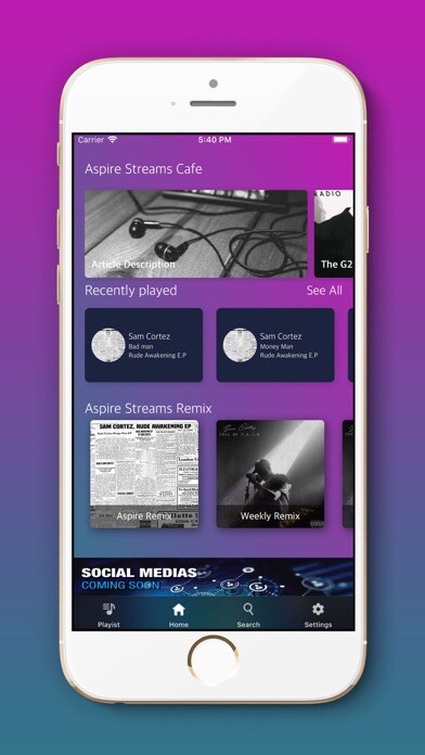 Emulate iPhone app Aspire Streams using MyAndroid Emulate iPhone app Aspire Streams using MyAndroid