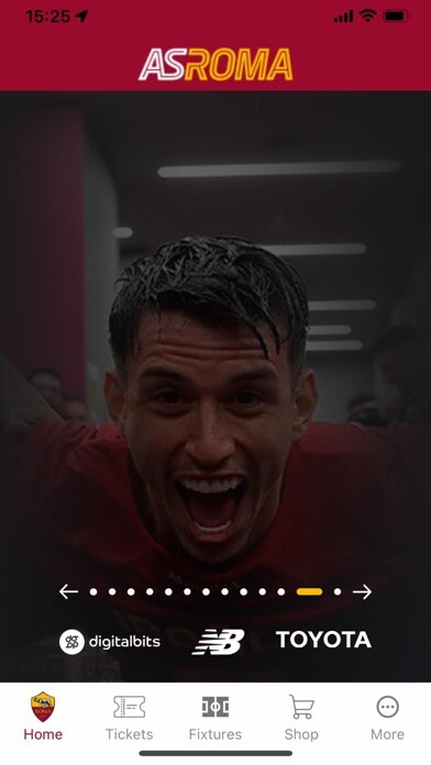 Emulate iPhone app AS Roma Official App using MyAndroid