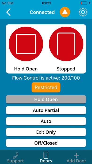 Emulate iPhone app ASSA ABLOY Sliding Door Mgr using MyAndroid Emulate iPhone app ASSA ABLOY Sliding Door Mgr using MyAndroid
