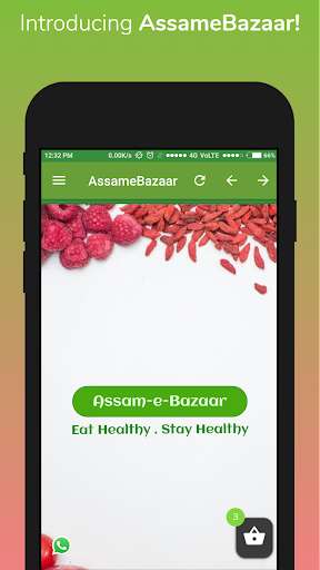 Run android online APK AssameBazaar - Fruits & Vegetables Online in Assam from MyAndroid or emulate AssameBazaar - Fruits & Vegetables Online in Assam using MyAndroid Run android online APK AssameBazaar - Fruits & Vegetables Online in Assam from MyAndroid or emulate AssameBazaar - Fruits & Vegetables Online in Assam using MyAndroid