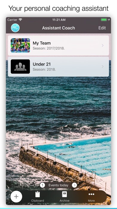 Emulate iPhone app Assistant Coach Water Polo using MyAndroid