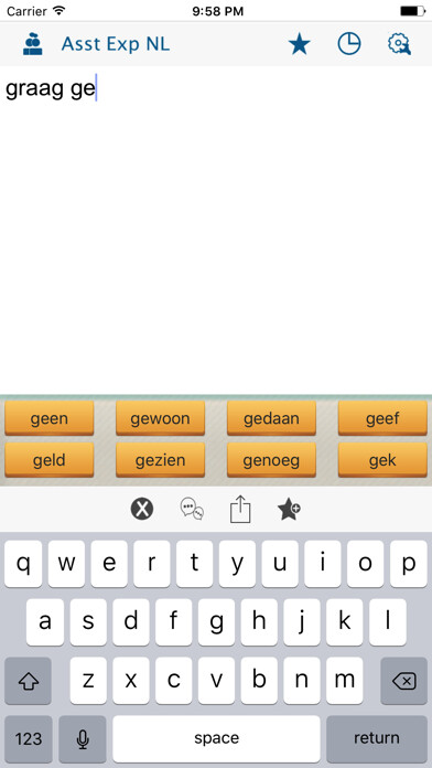 Emulate iPhone app Assistive Express Dutch using MyAndroid