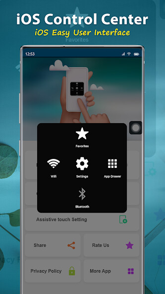 Run android online APK Assistive Touch iOS 15 Bubble from MyAndroid or emulate Assistive Touch iOS 15 Bubble using MyAndroid