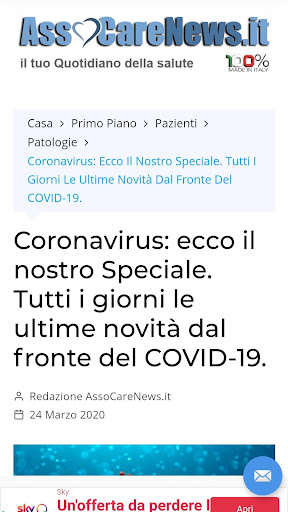 Run android online APK AssoCareNews.it - Quotidiano Sanitario Nazionale from MyAndroid or emulate AssoCareNews.it - Quotidiano Sanitario Nazionale using MyAndroid