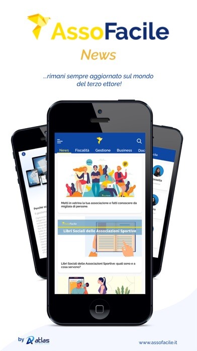Emulate iPhone app AssoFacile News using MyAndroid