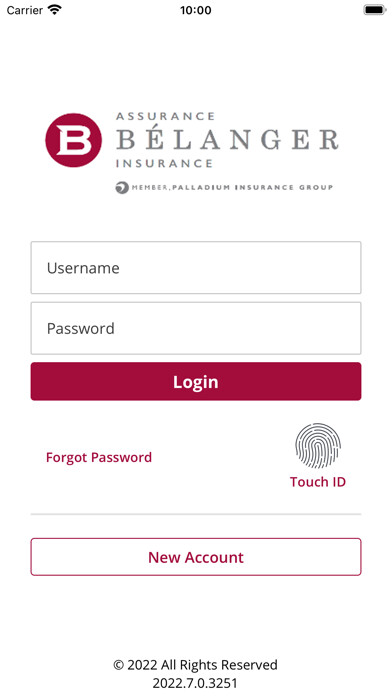 Emulate iPhone app Assurance Belanger Online using MyAndroid