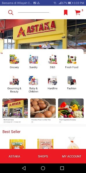 Run android online APK Astaka from MyAndroid or emulate Astaka using MyAndroid