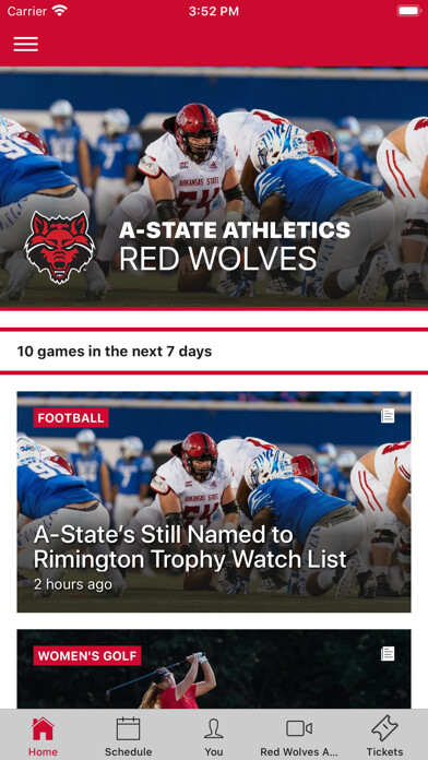 Emulate iPhone app A-State Athletics using MyAndroid Emulate iPhone app A-State Athletics using MyAndroid