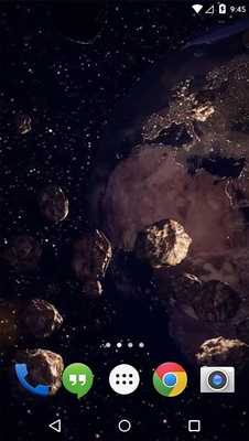 Emulate Android APK Asteroid Belt Earth Live WP