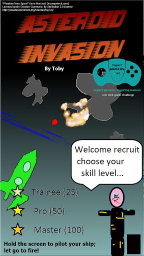 Run android online APK Asteroid Invasion - one click game from MyAndroid or emulate Asteroid Invasion - one click game using MyAndroid