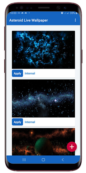 Emulate Android APK Asteroid Live Wallpaper Emulate Android APK Asteroid Live Wallpaper