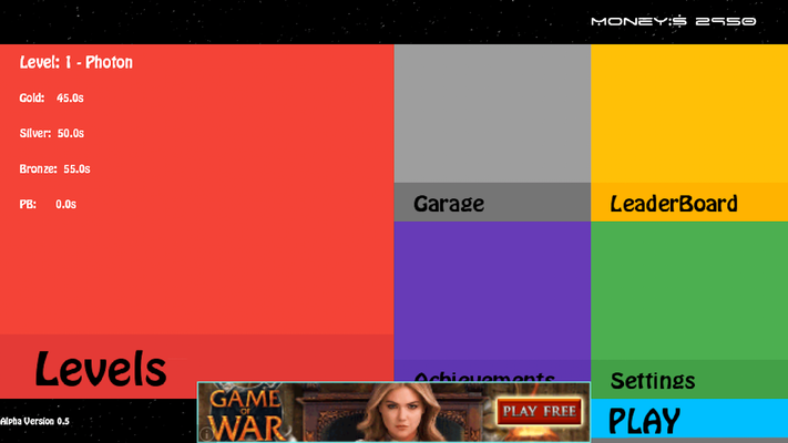Emulate Android APK Asteroid Racer