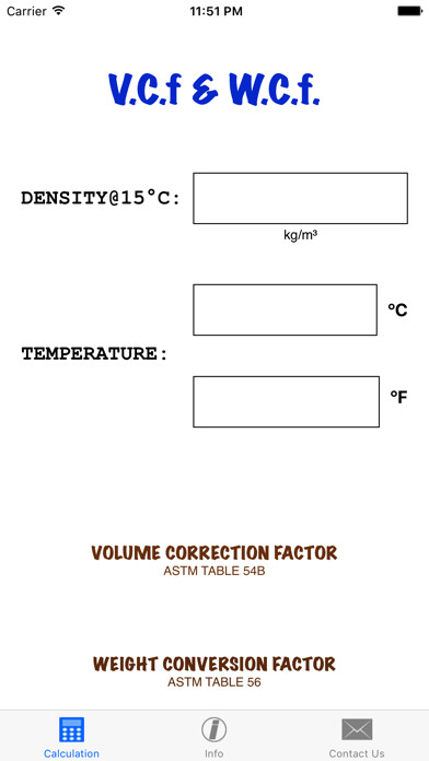 Emulate iPhone app ASTM 54B & 56 CONVERSION CALC using MyAndroid Emulate iPhone app ASTM 54B & 56 CONVERSION CALC using MyAndroid