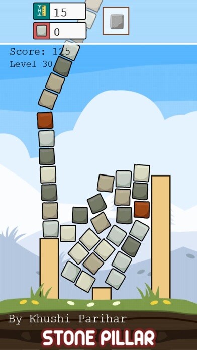 Emulate iPhone app A Stone Pillar : Stack Tower using MyAndroid
