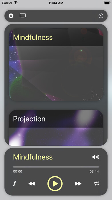 Emulate iPhone app Astral Projection Music using MyAndroid