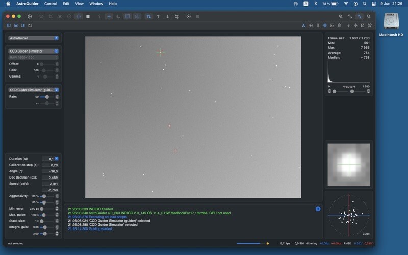 Emulate iPhone app AstroGuider using MyAndroid