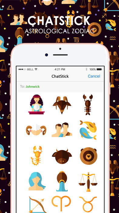 Emulate iPhone app Astrological Zodiac Stickers for iMessage using MyAndroid Emulate iPhone app Astrological Zodiac Stickers for iMessage using MyAndroid