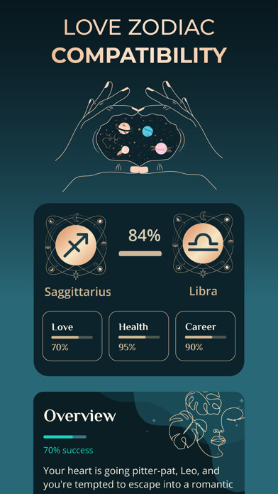 Emulate iPhone app Astrology Horoscope: Astroline using MyAndroid
