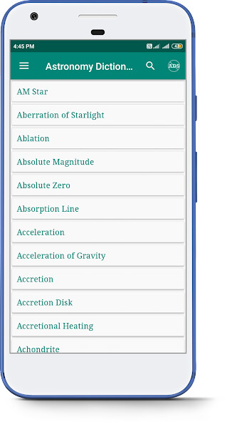 Emulate Android APK Astronomy Dictionary