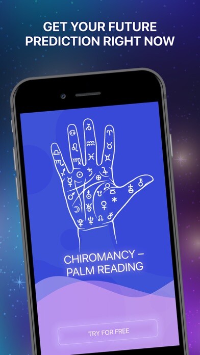 Emulate iPhone app Astro Palmist: Read Palm Line using MyAndroid