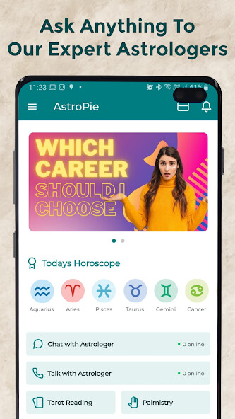 Run android online APK AstroPie: Talk to Astrologers from MyAndroid or emulate AstroPie: Talk to Astrologers using MyAndroid