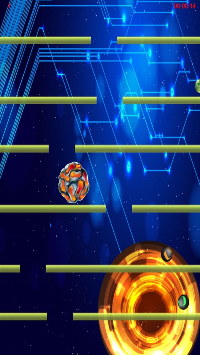 Emulate iPhone app A Super Ball Fall-Down Puzzle New Skill for Free using MyAndroid